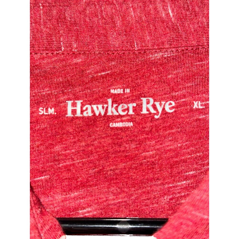Hawker Rye Performance Polo Red Size XL - Picture 3 of 3
